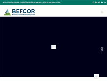 Tablet Screenshot of befcor.com